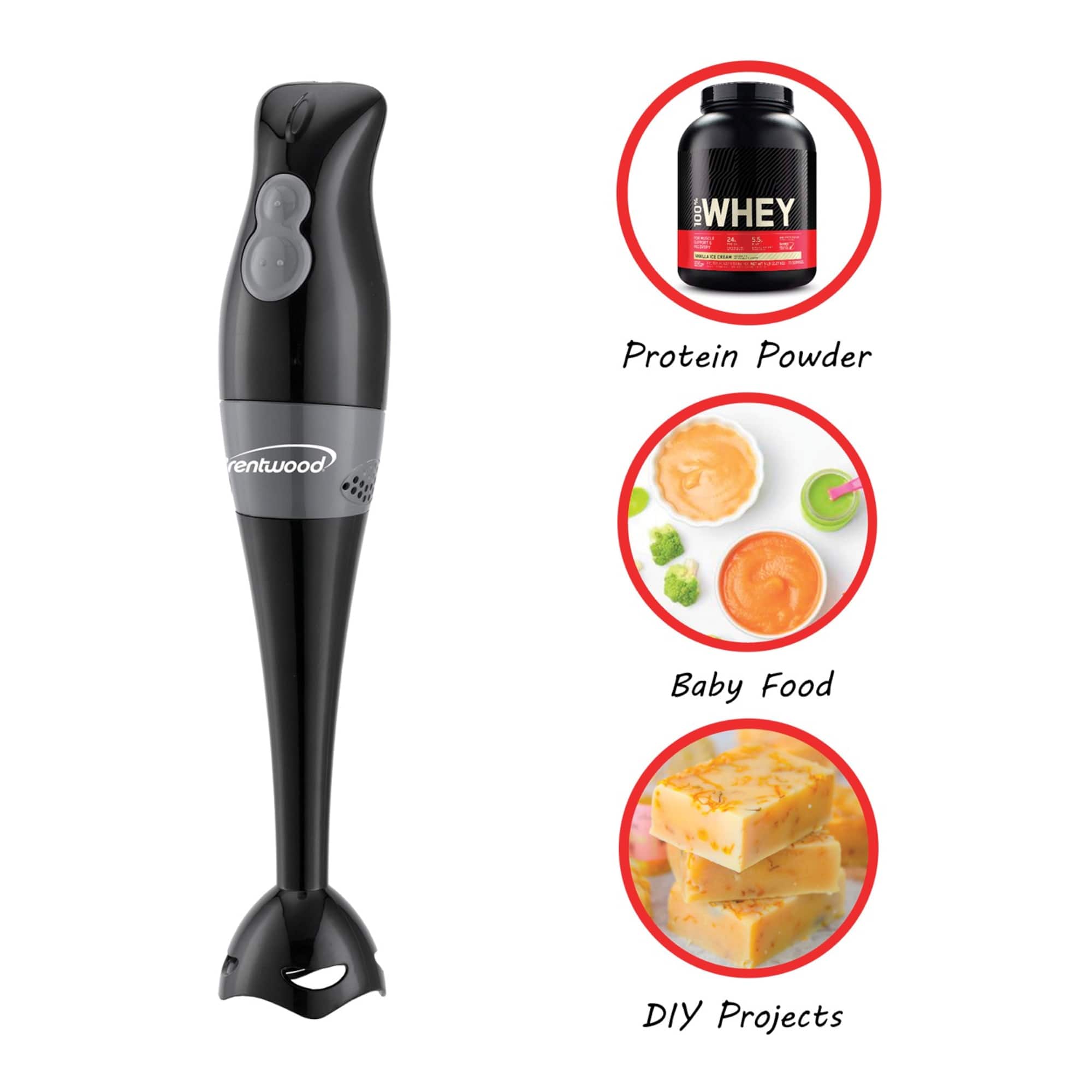 Brentwood Black 2 Speed Hand Blender